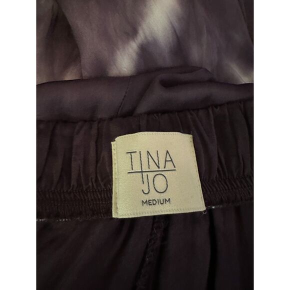 Anthropologie TINA JO Purple Relaxed Bohemian Trousers Size Medium - Picture 4 of 5